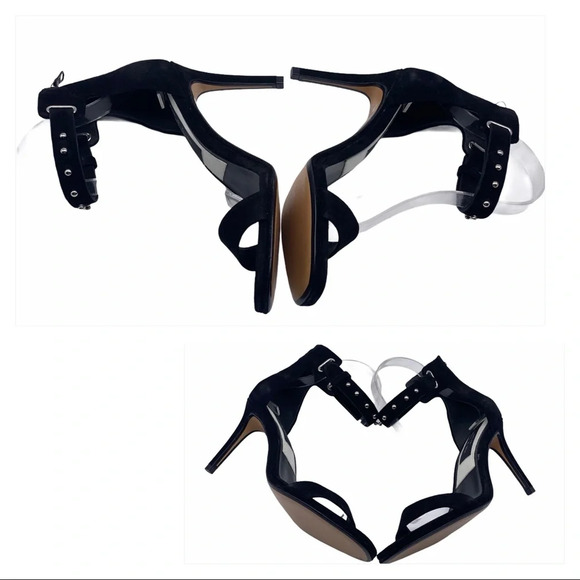 RAG & BONE NIB Black Tamira Studded Suede Heels (Damaged Box) - Picture 6 of 16